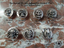 Silber/Silver Jahrespins/Annual pins