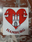 Sticker,  Pirate Heart Hamburg
